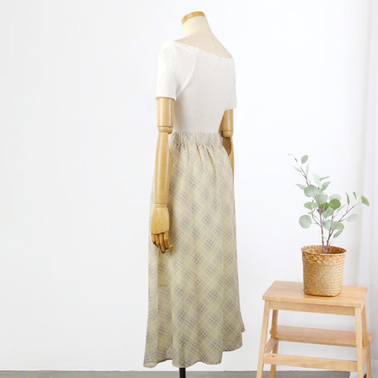 【17337】チェックロングスカート	 | SneepDip | 詳細画像6 