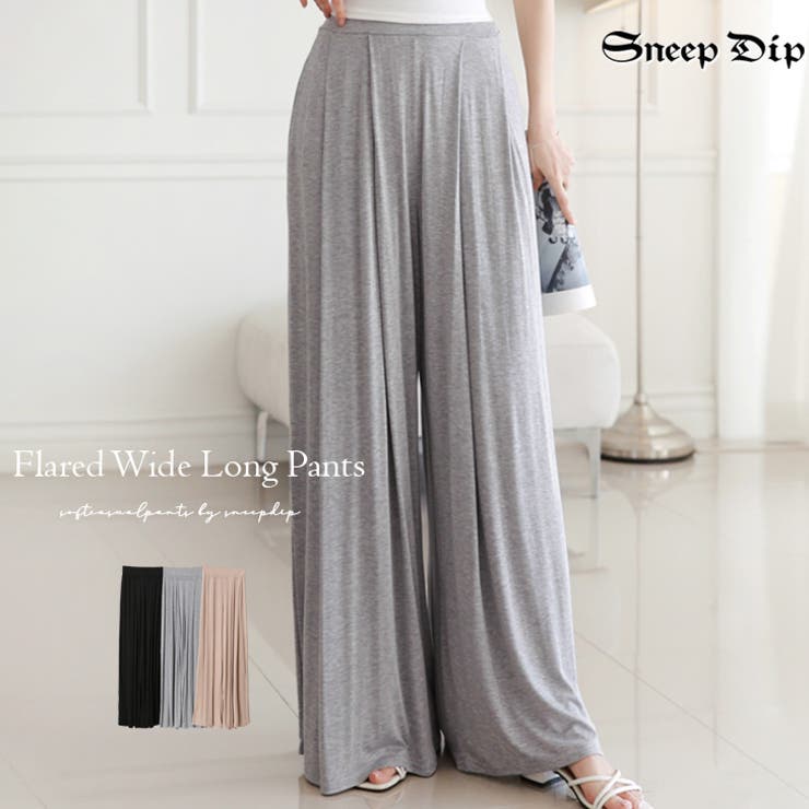 【17355】フレアワイドパンツ	 | SneepDip | 詳細画像1 