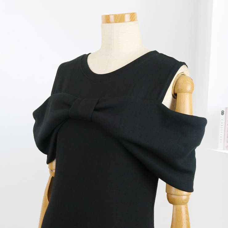 【17361】リボンオフショルロングワンピース	 | SneepDip | 詳細画像4 