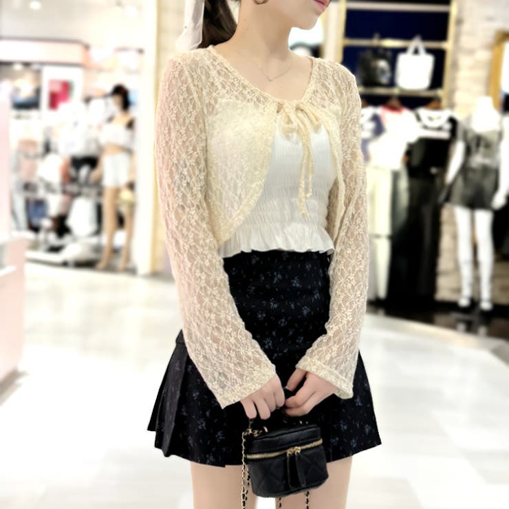 ベージュ | 【17390】レースボレロ	 | SneepDip