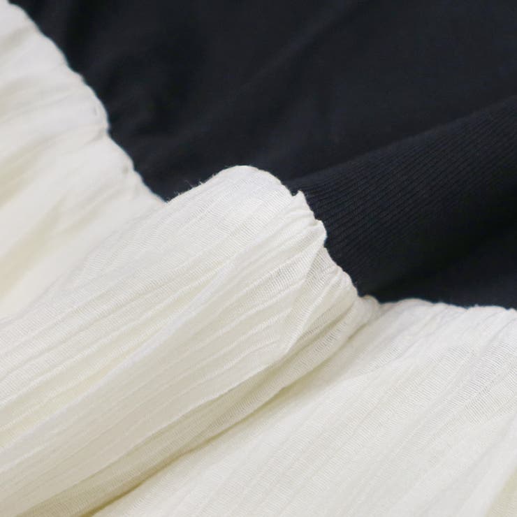 【17412】バイカラーオフショルワンピース	 | SneepDip | 詳細画像10 