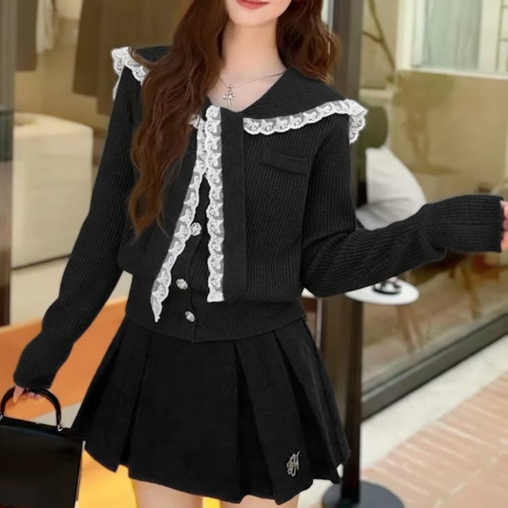 【17462】レースリボンセーラーニット	 | SneepDip | 詳細画像3 