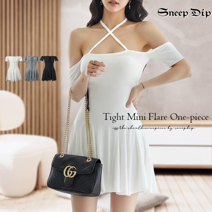 【17471】ホルターネックフレアワンピース	 | SneepDip | 詳細画像1 