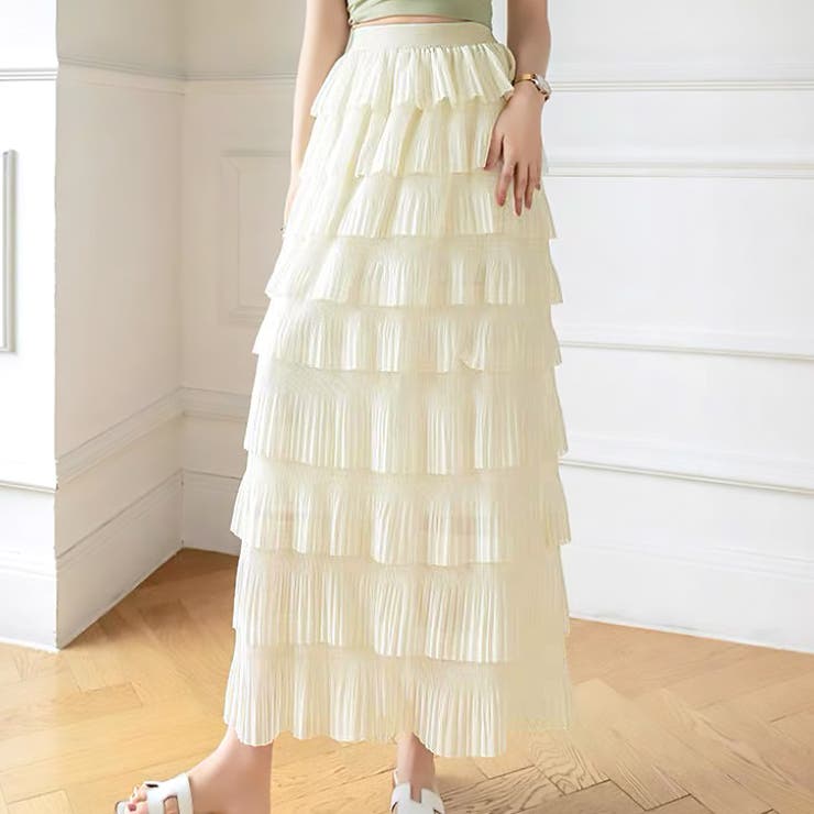 【17472】ティアードロングスカート	 | SneepDip | 詳細画像4 