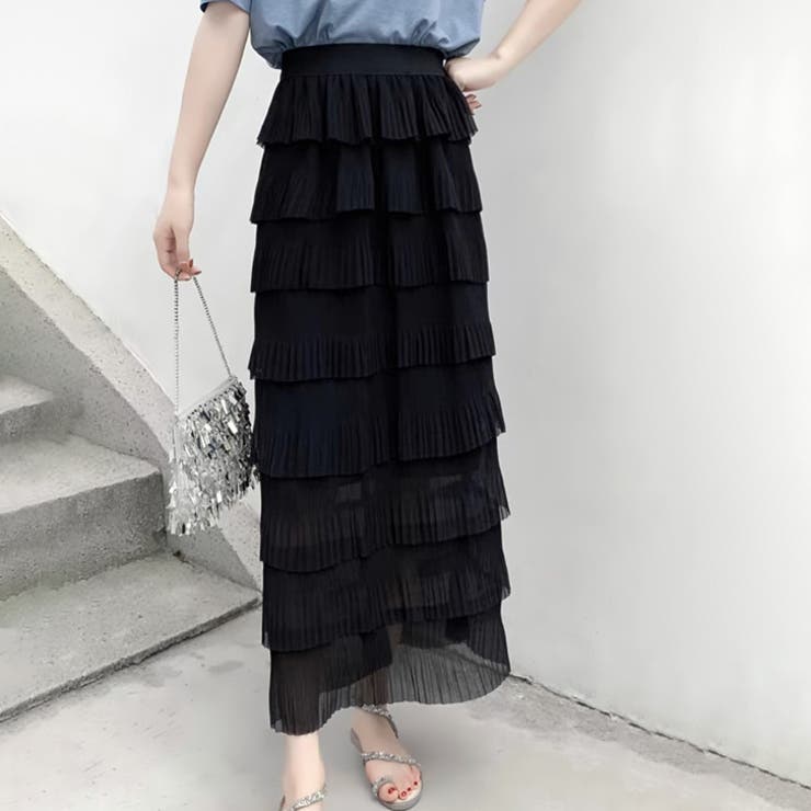 【17472】ティアードロングスカート	 | SneepDip | 詳細画像6 