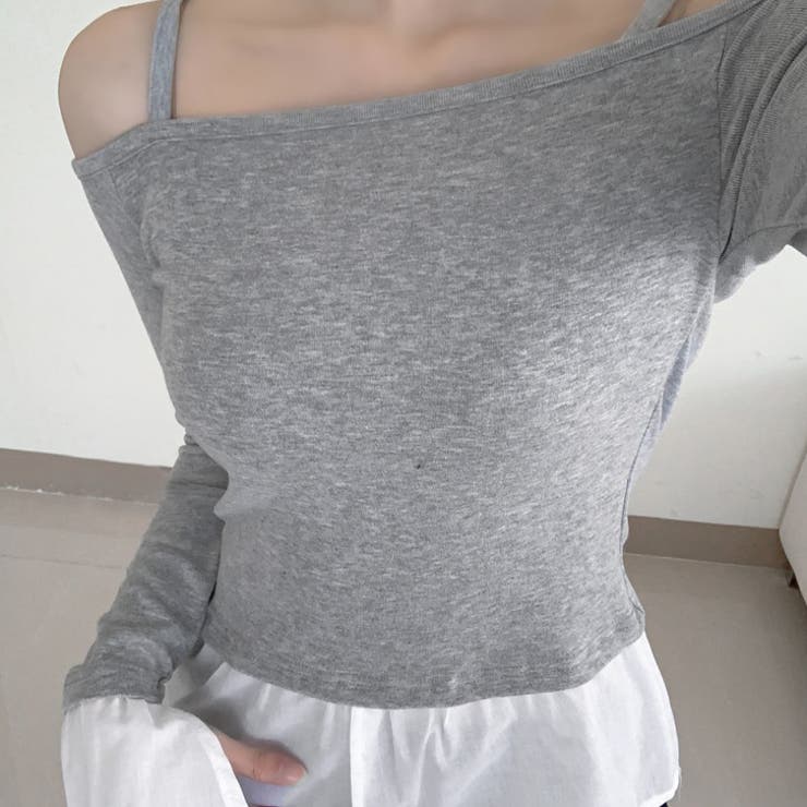 【17491】ドッキングシャツデザイントップス	 | SneepDip | 詳細画像9 