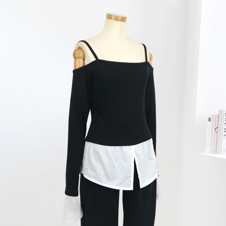 【17491】ドッキングシャツデザイントップス	 | SneepDip | 詳細画像3 