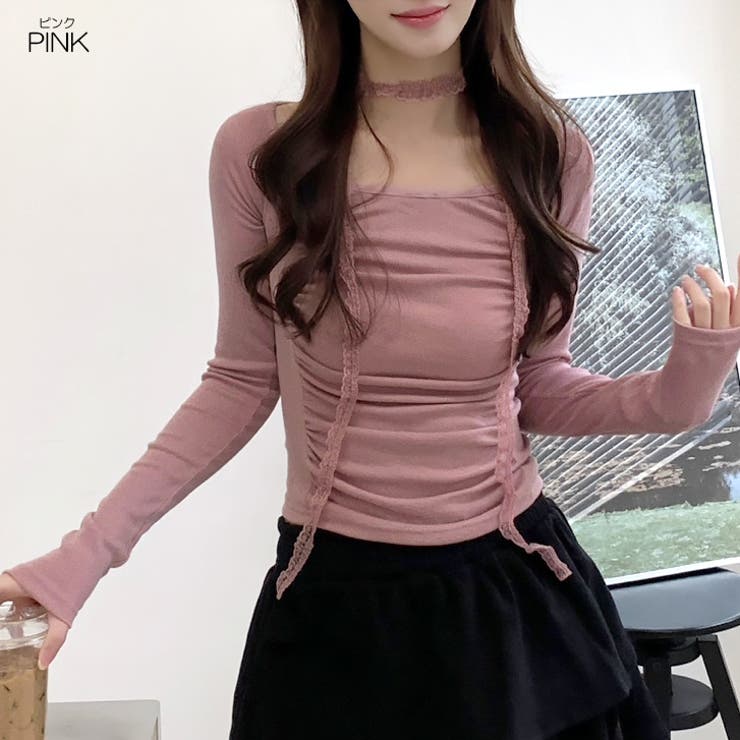 【17492】 レースストールシャーリングトップス	 | SneepDip | 詳細画像4 