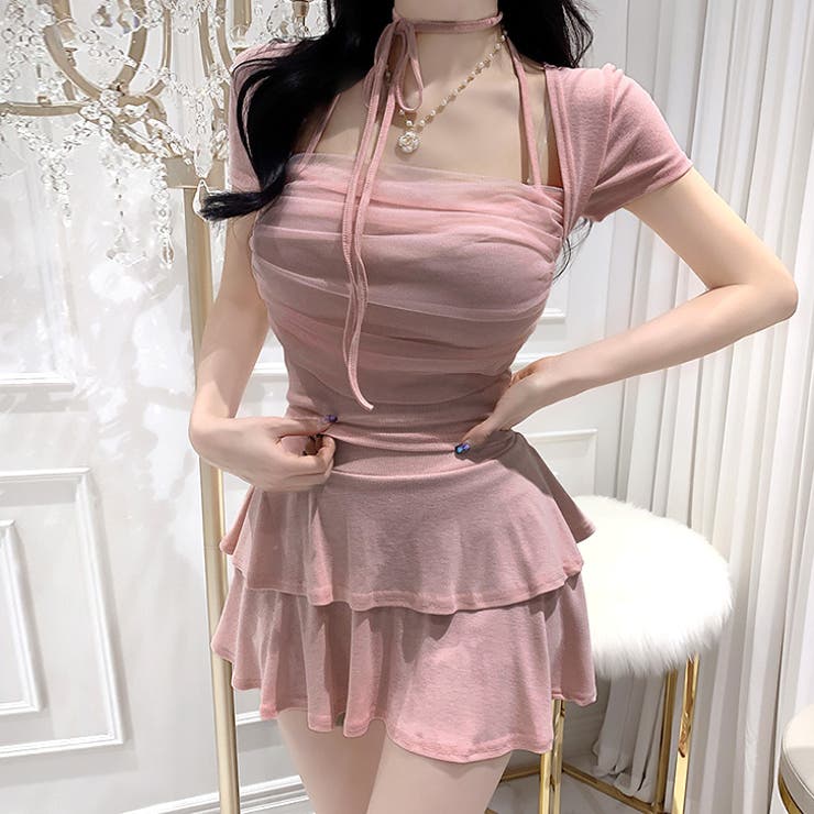 【17494】ホルターネックトップス＆ミニスカート	 | SneepDip | 詳細画像6 