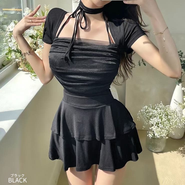 【17494】ホルターネックトップス＆ミニスカート	 | SneepDip | 詳細画像7 