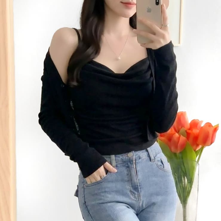 【17497】ニットキャミ＆カーディガン	 | SneepDip | 詳細画像4 