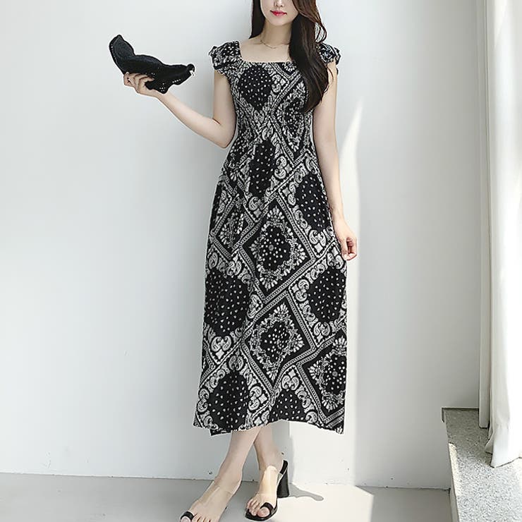 【17504】ペイズリーロングワンピース	 | SneepDip | 詳細画像4 