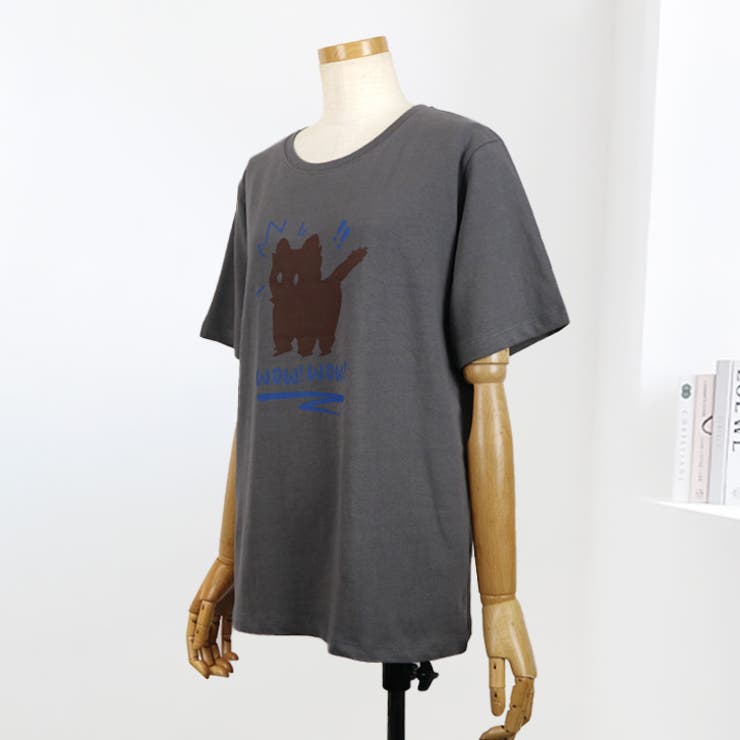 【17506】キャットプリントTシャツ	 | SneepDip | 詳細画像2 