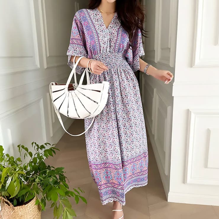 【17510】オリエンタルフラワーワンピース	 | SneepDip | 詳細画像6 