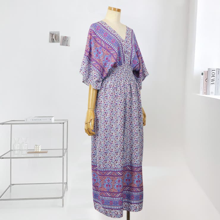 【17510】オリエンタルフラワーワンピース	 | SneepDip | 詳細画像9 