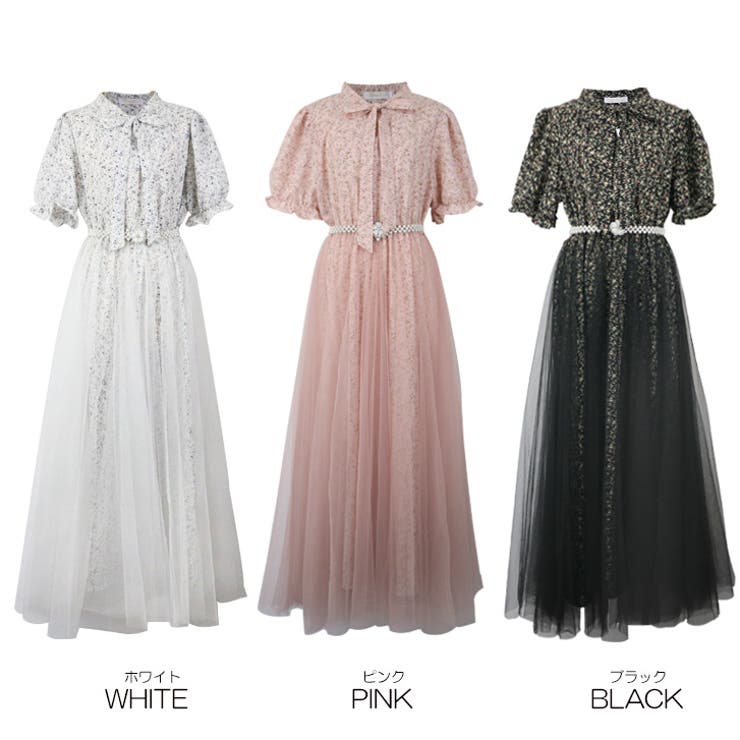 【17511】ふんわりチュールフラワーワンピース	 | SneepDip | 詳細画像9 