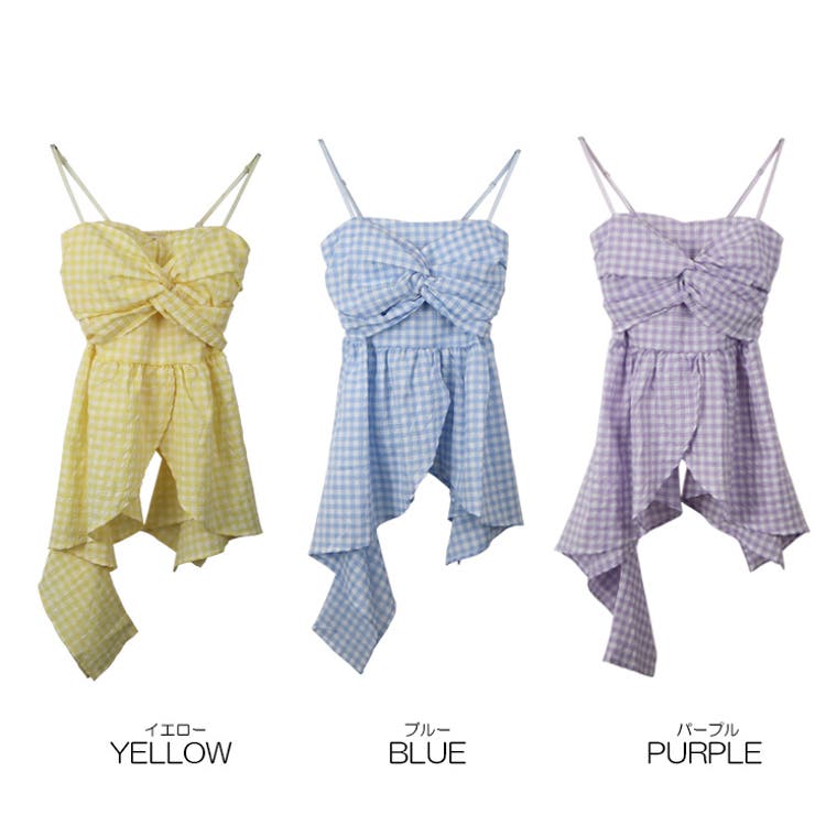 【17520】アンバランスチェックキャミソール	 | SneepDip | 詳細画像11 