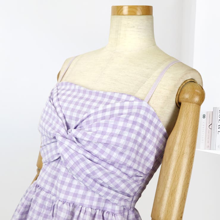 【17520】アンバランスチェックキャミソール	 | SneepDip | 詳細画像7 