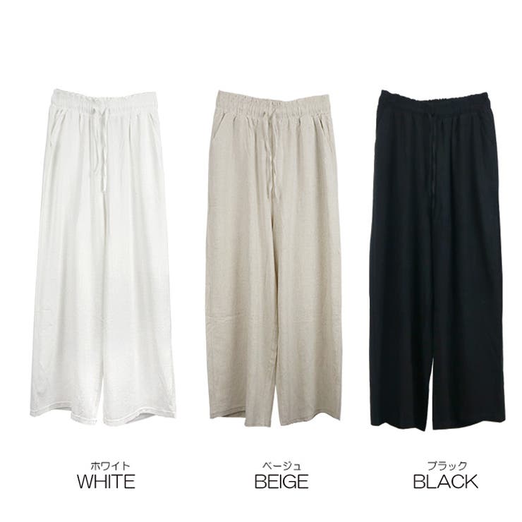 【17522】リネン風ワイドパンツ	 | SneepDip | 詳細画像11 