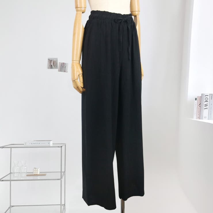 【17522】リネン風ワイドパンツ	 | SneepDip | 詳細画像6 