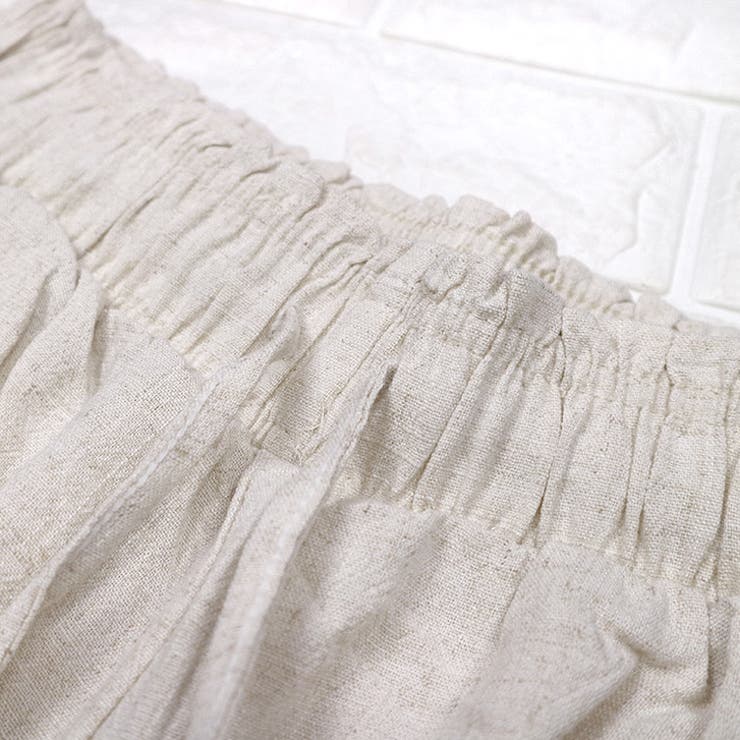 【17522】リネン風ワイドパンツ	 | SneepDip | 詳細画像9 