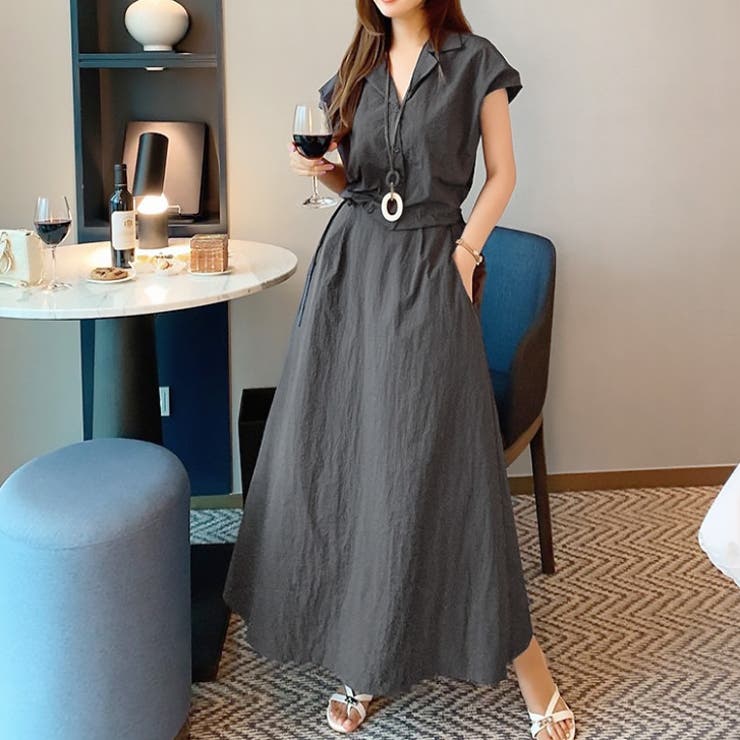 【17525】開襟ブラウス&スカートSET | SneepDip | 詳細画像6 