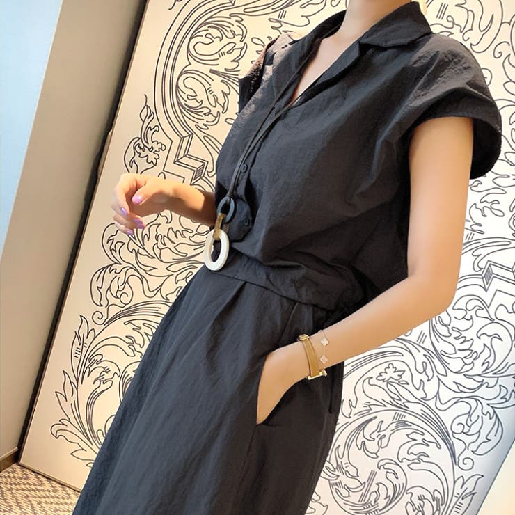 グレー | 【17525】開襟ブラウス&スカートSET | SneepDip