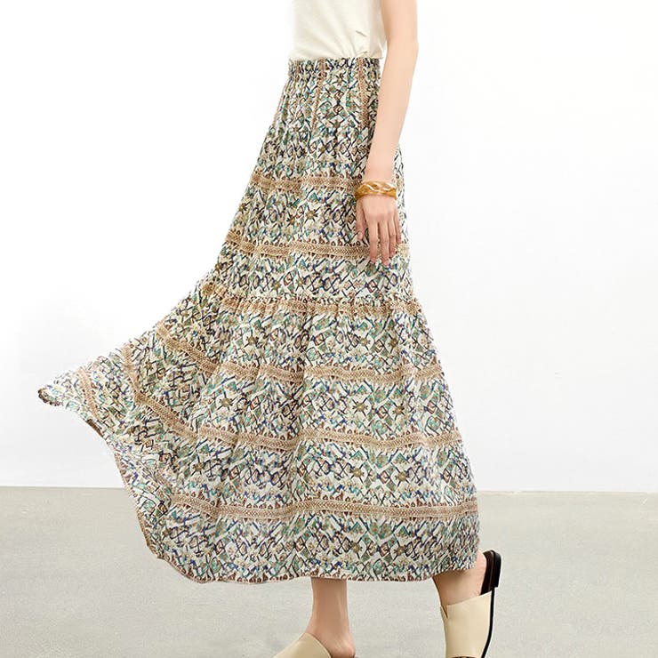 【17538】ニュアンスロングスカート 	 | SneepDip | 詳細画像2 