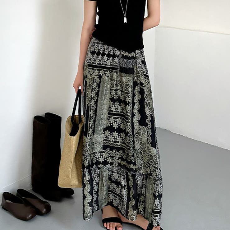 【17538】ニュアンスロングスカート 	 | SneepDip | 詳細画像5 