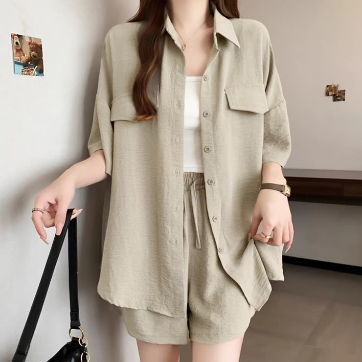 【17541】ルーズシャツ＆ショートパンツ	 | SneepDip | 詳細画像2 