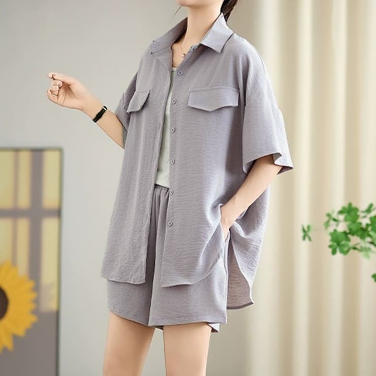 【17541】ルーズシャツ＆ショートパンツ	 | SneepDip | 詳細画像3 