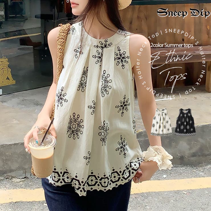 【17544】エスニックホルターネックトップス 	 | SneepDip | 詳細画像1 