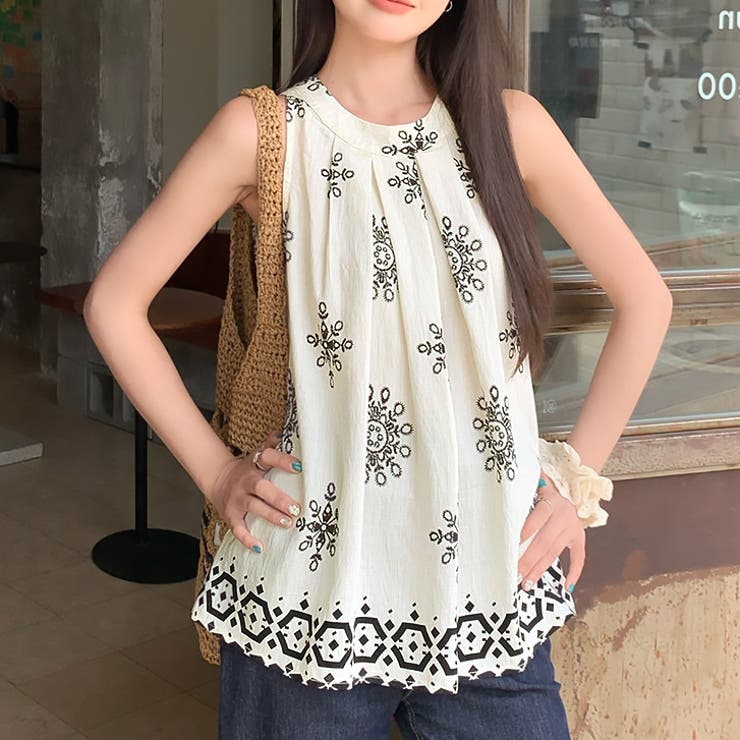 【17544】エスニックホルターネックトップス 	 | SneepDip | 詳細画像2 