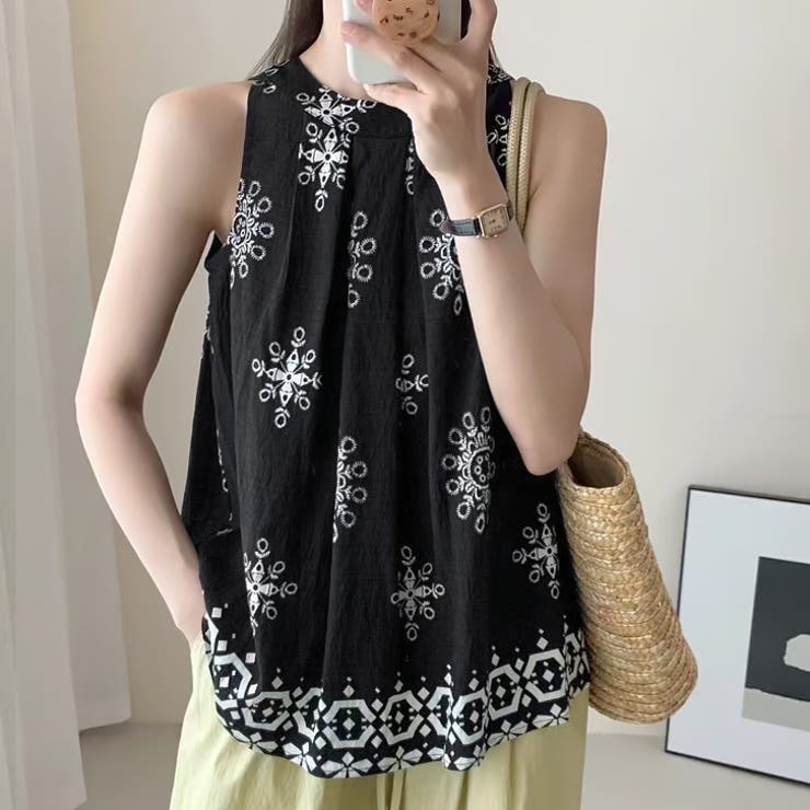 【17544】エスニックホルターネックトップス 	 | SneepDip | 詳細画像4 