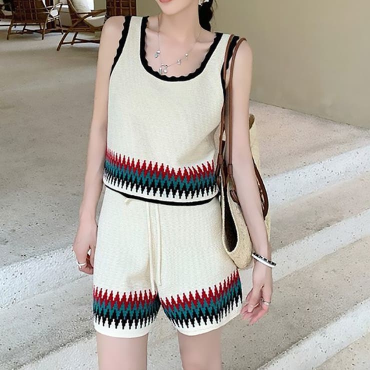 【17545】ボヘミアンタンク＆ショートパンツ	 | SneepDip | 詳細画像2 