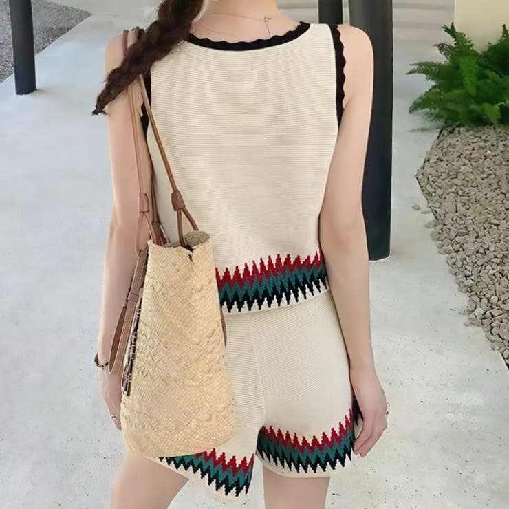 【17545】ボヘミアンタンク＆ショートパンツ	 | SneepDip | 詳細画像3 