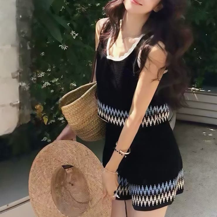 【17545】ボヘミアンタンク＆ショートパンツ	 | SneepDip | 詳細画像4 