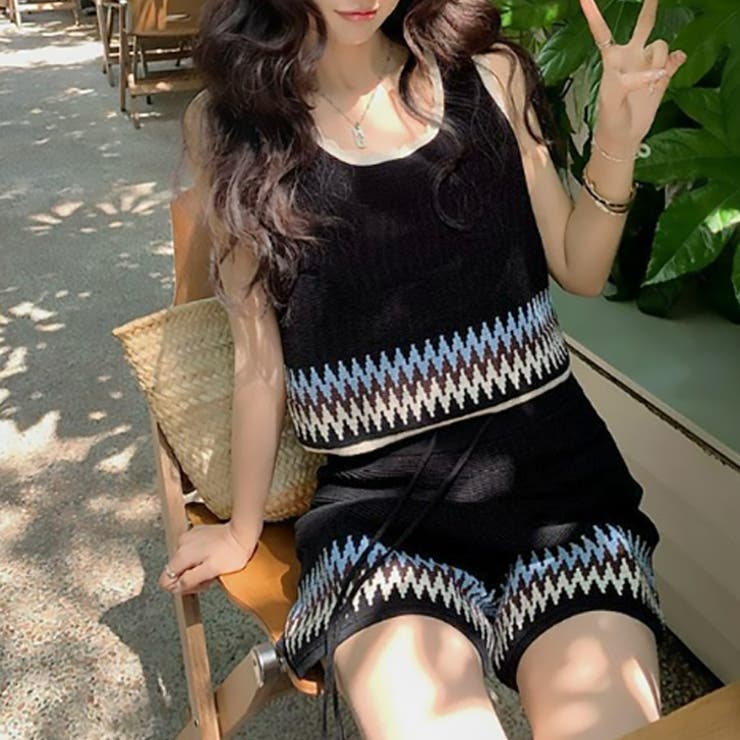 【17545】ボヘミアンタンク＆ショートパンツ	 | SneepDip | 詳細画像5 