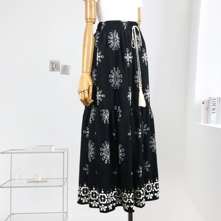【17556】エスニックロングスカート	 | SneepDip | 詳細画像5 