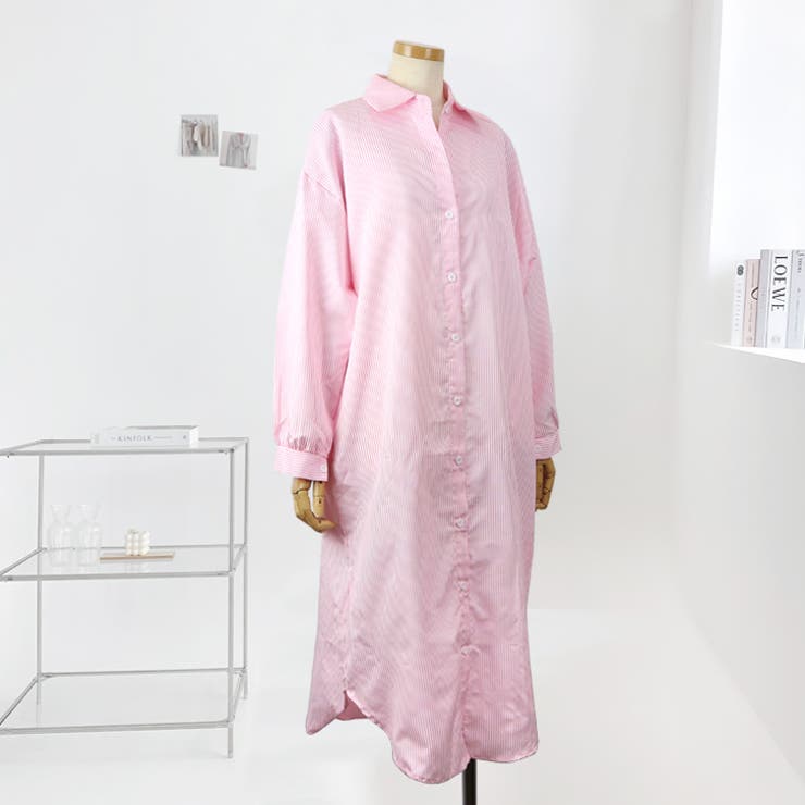 【17560】ストライプシャツワンピース	 | SneepDip | 詳細画像6 