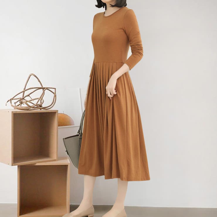 【17565】とろみプリーツワンピース	 | SneepDip | 詳細画像3 