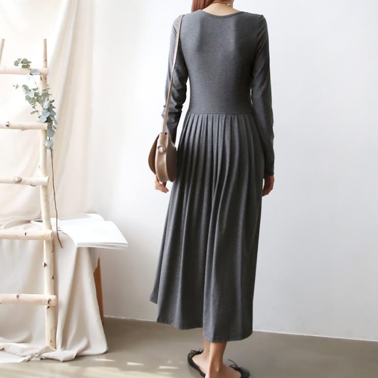 【17565】とろみプリーツワンピース	 | SneepDip | 詳細画像5 