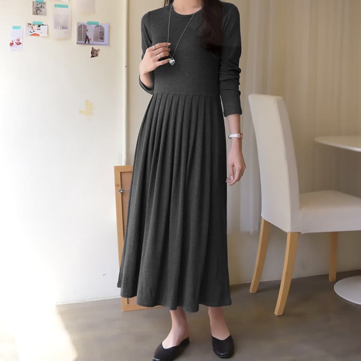 【17565】とろみプリーツワンピース	 | SneepDip | 詳細画像6 