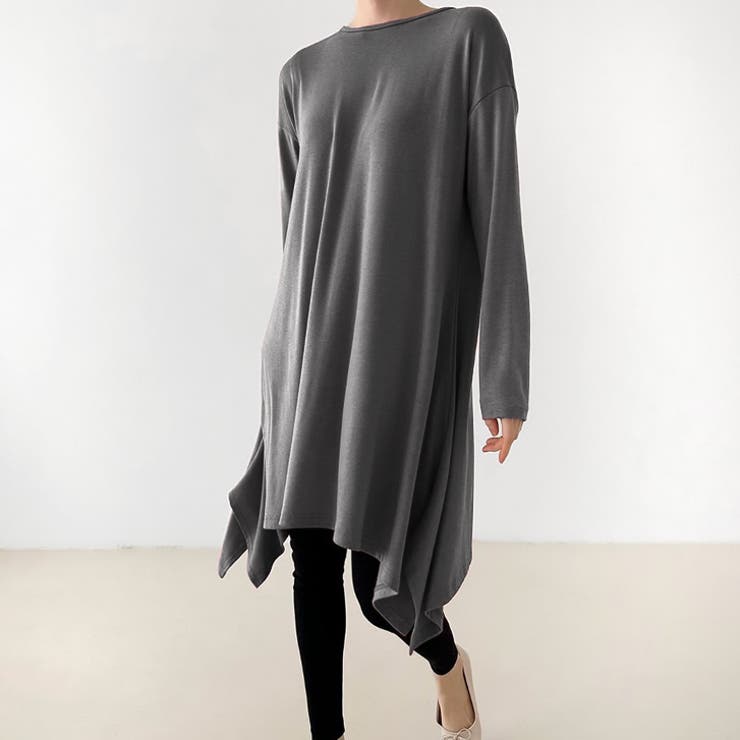 グレー | 【17566】アシメプルオーバーチュニック	 | SneepDip