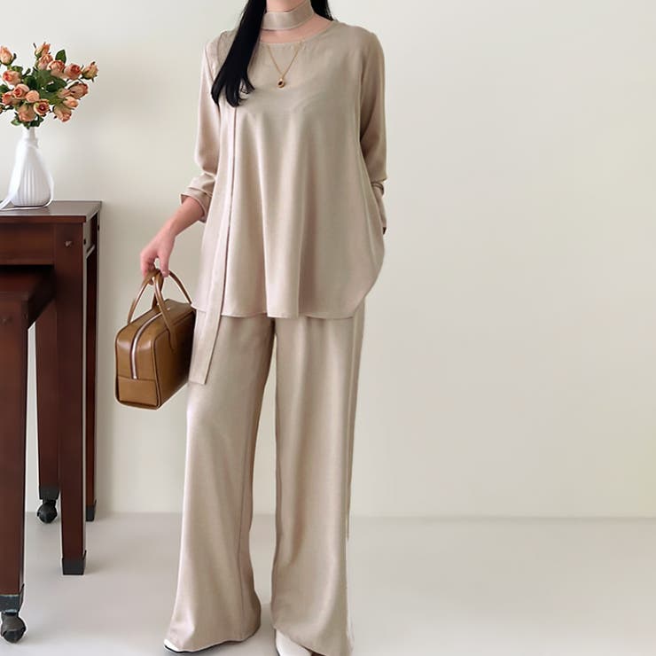 【17567】長袖ブラウス&パンツSET | SneepDip | 詳細画像3 