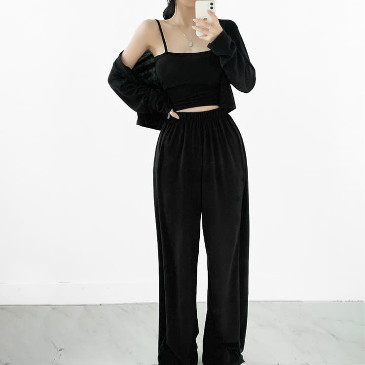 ブラック | 【17569】リラックスコーデ3点SET	 | SneepDip