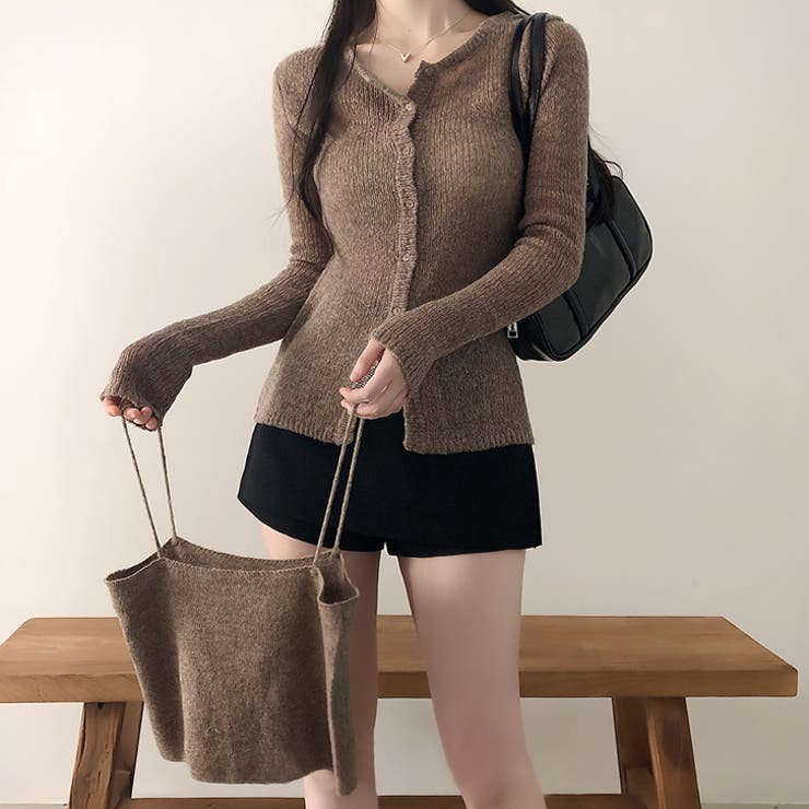 【17571】ニットビスチェ＆カーディガン	 | SneepDip | 詳細画像4 