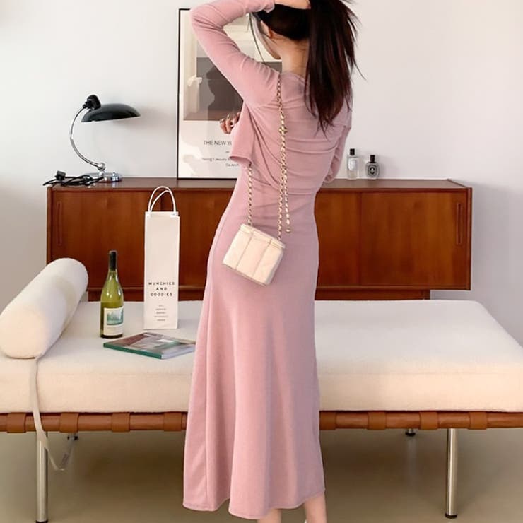 【17573】カーデ＆ツイストキャミワンピース	 | SneepDip | 詳細画像2 