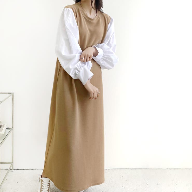 【17575】配色スリーブワンピース	 | SneepDip | 詳細画像2 