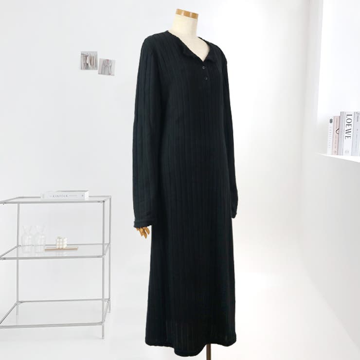 【17576】ふんわり柔らかリブワンピース	 | SneepDip | 詳細画像8 